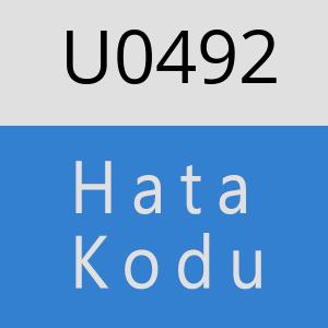 U0492 hatasi