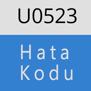 U0523 hatasi