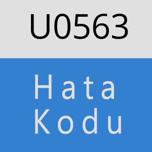 U0563 hatasi