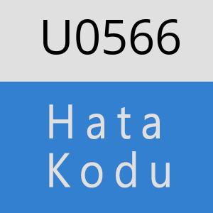 U0566 hatasi