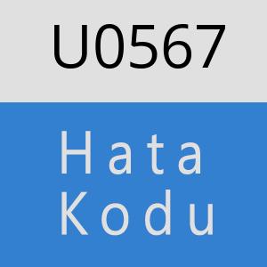 U0567 hatasi