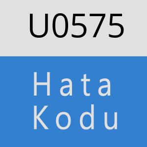 U0575 hatasi