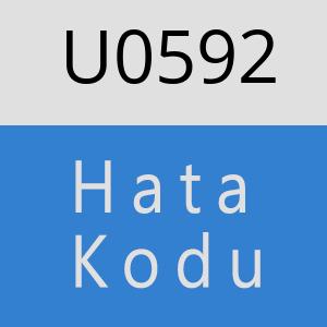 U0592 hatasi