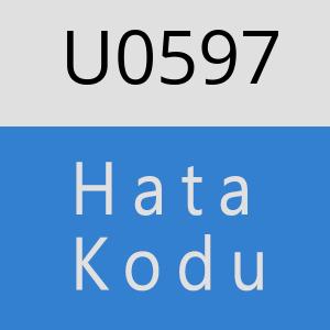 U0597 hatasi