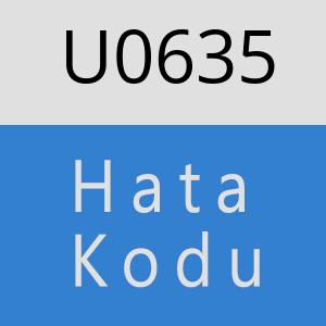 U0635 hatasi