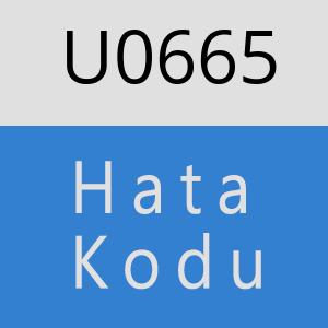 U0665 hatasi