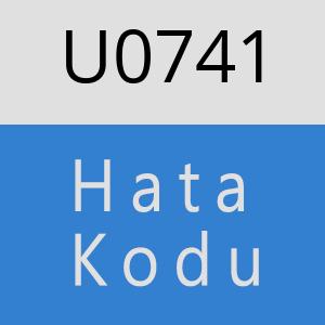 U0741 hatasi