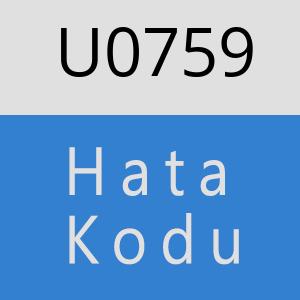 U0759 hatasi