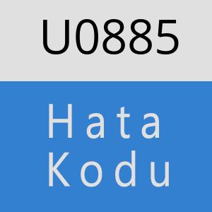 U0885 hatasi