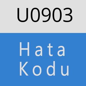 U0903 hatasi