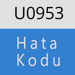 U0953 hatasi