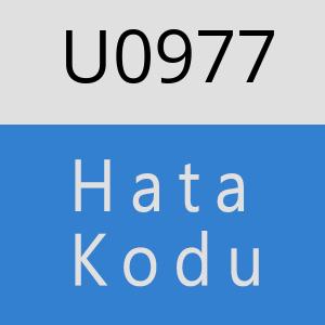 U0977 hatasi