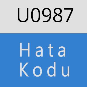 U0987 hatasi