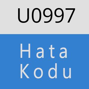 U0997 hatasi