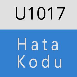 U1017 hatasi