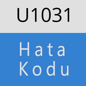 U1031 hatasi