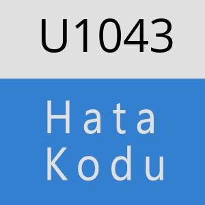 U1043 hatasi