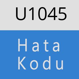 U1045 hatasi