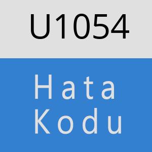 U1054 hatasi