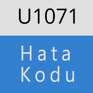 U1071 hatasi