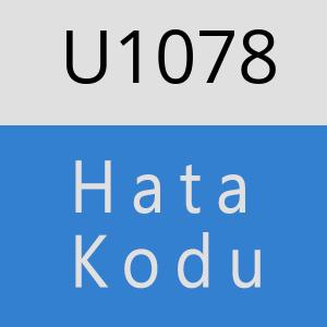 U1078 hatasi