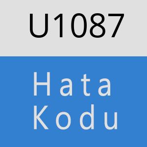 U1087 hatasi