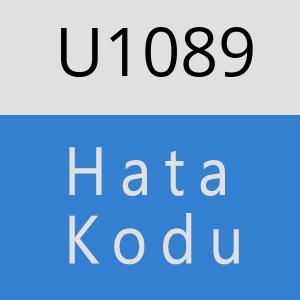 U1089 hatasi