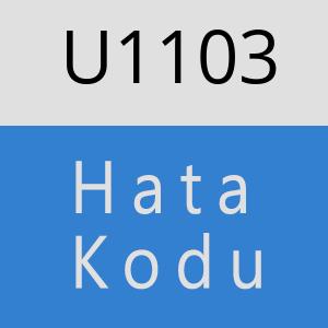 U1103 hatasi