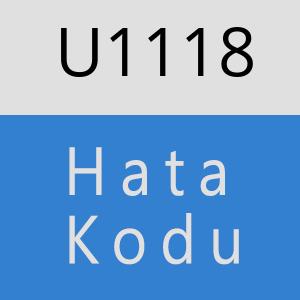 U1118 hatasi