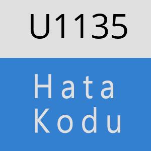 U1135 hatasi