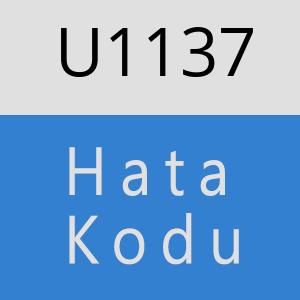 U1137 hatasi