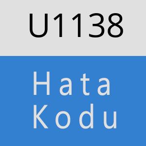 U1138 hatasi