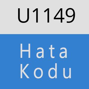 U1149 hatasi