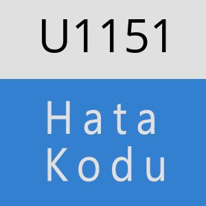 U1151 hatasi