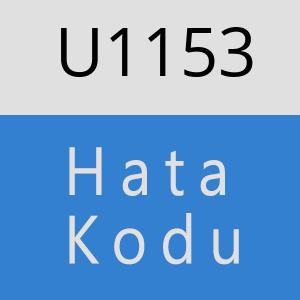 U1153 hatasi