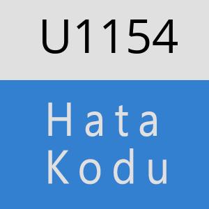 U1154 hatasi