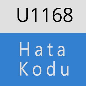 U1168 hatasi