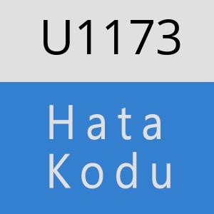 U1173 hatasi