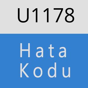 U1178 hatasi