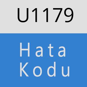 U1179 hatasi
