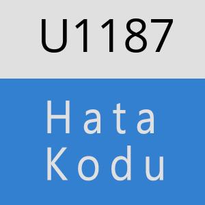 U1187 hatasi