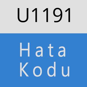 U1191 hatasi