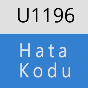 U1196 hatasi