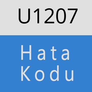 U1207 hatasi