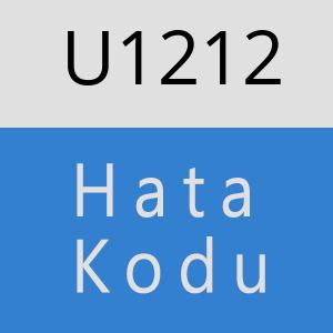 U1212 hatasi