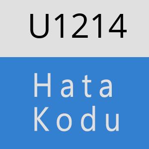 U1214 hatasi