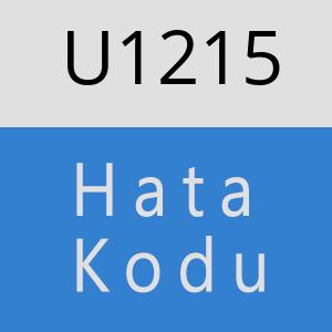 U1215 hatasi