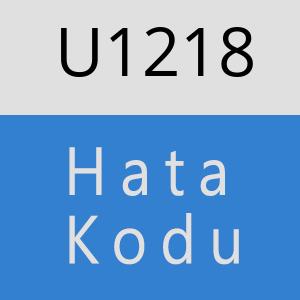 U1218 hatasi