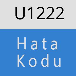 U1222 hatasi