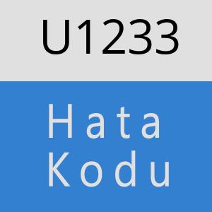 U1233 hatasi